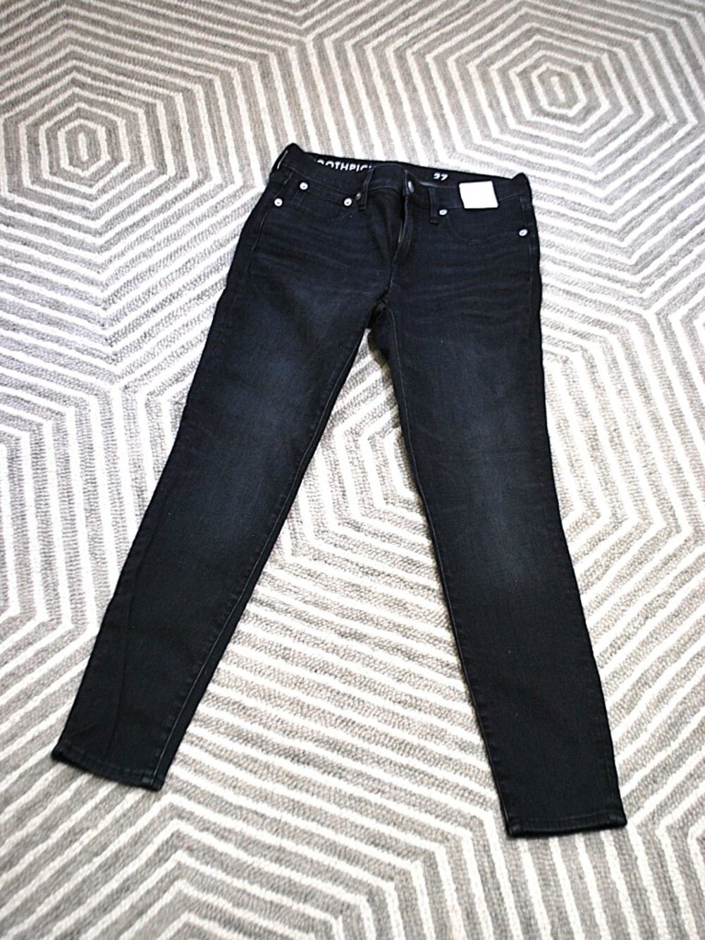 J. Crew Black Woman's Toothpick Jeans Size 27 NWT
